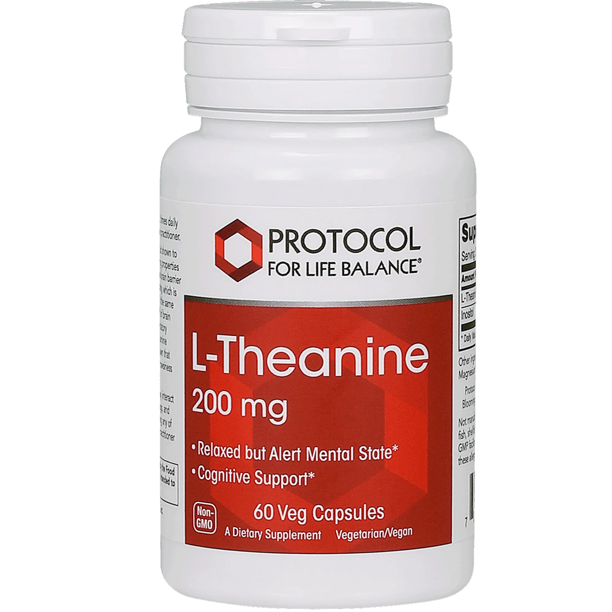 L-Theanine 200mg 60 vcaps - Protocol For Life Balance - welzo