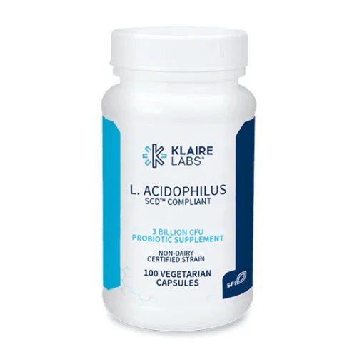 Lactobacillus Acidophilus SCD Compliant Formula, 100 Capsules - Klaire Labs - welzo