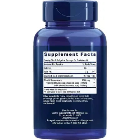 Life Extension Mega EPA/DHA 120 Softgels