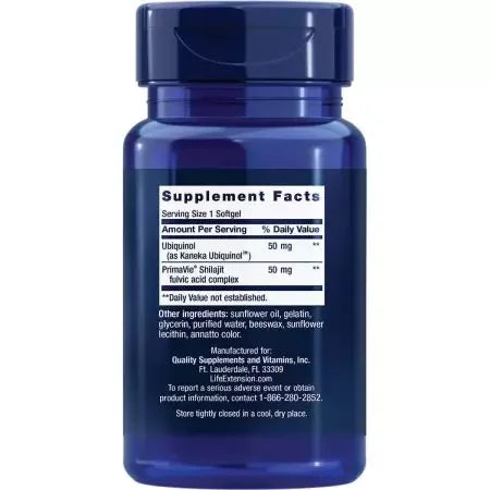 Life Extension Super Ubiquinol CoQ10 with Enhanced Mitochondrial Support 50 mg Softgels