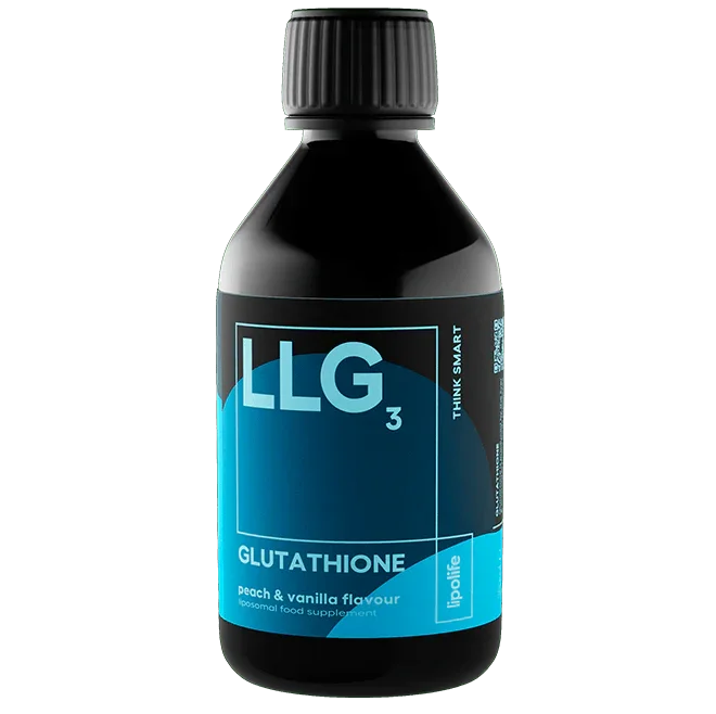 LLG3 Liposomal Glutathione (Peach & Vanilla Flavour) 240ml – Lipolife - welzo