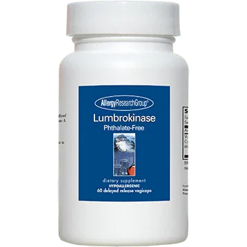Lumbrokinase, 60 veg caps - Nutricology / Allergy Research Group - welzo