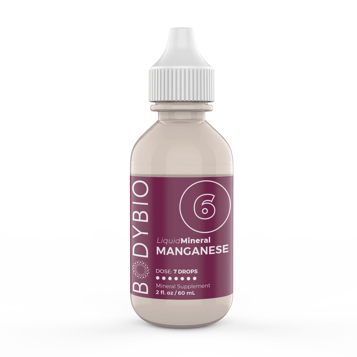 Manganese #6 Liquid Mineral - 2 oz - BodyBio - welzo