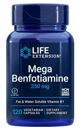 Mega Benfotiamine, 250 mg, 120 Veggie Caps - Life Extension - welzo