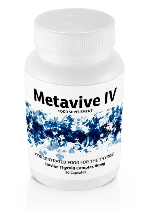 Metavive IV Bovine Thyroid (80 mg) - 90 caps - welzo