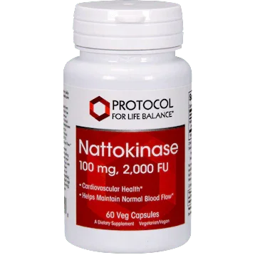 Nattokinase 100mg 60 vegcaps - Protocol For Life Balance - welzo