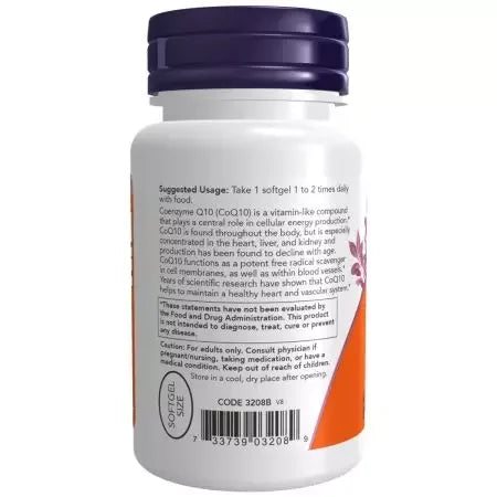 Now Foods CoQ10 100 mg Softgels