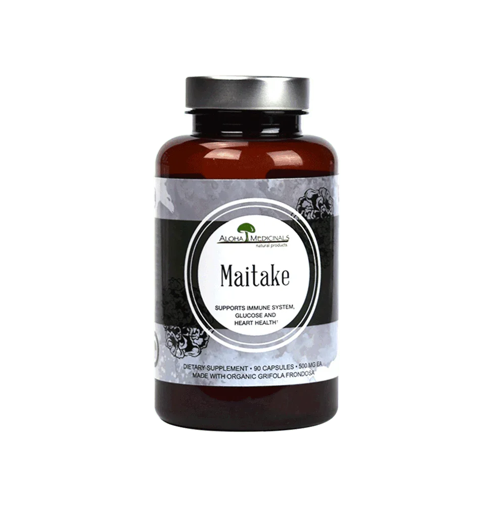 Pure Maitake, 500mg - 90 Capsules - Aloha Medicinals - welzo