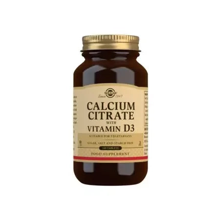 Solgar Calcium Citrate with Vitamin D3 Tablets Pack of 240