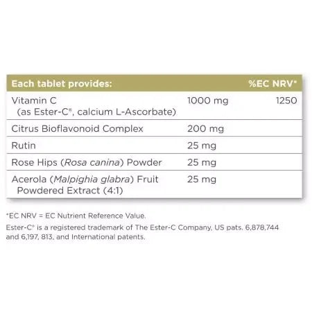 Solgar EsterC Plus 1000 mg Vitamin C Tablets Pack of 30