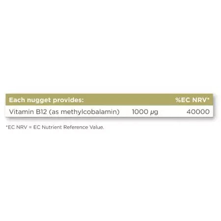 Solgar Methylcobalamin (Vitamin B12) 1000 ug Nuggets Pack of 30