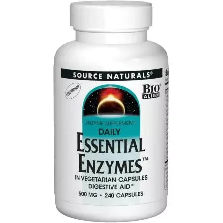 Source Naturals Essential Daily Enzymes 500mg Vegetarian Capsules