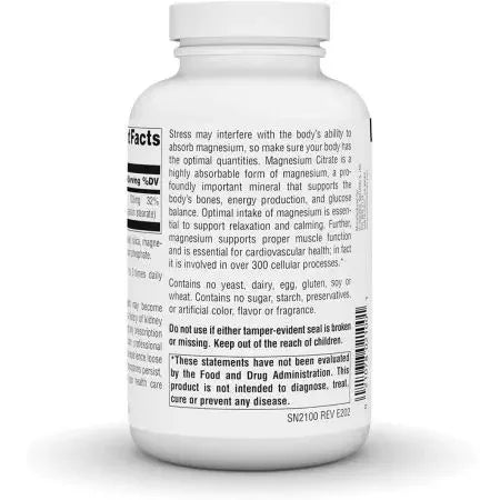Source Naturals Magnesium Citrate Capsules