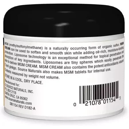 Source Naturals MSM Cream