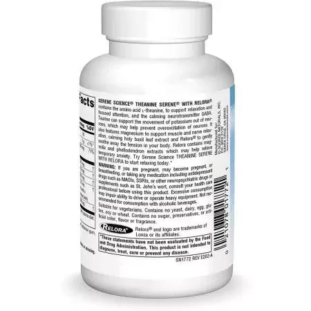 Source Naturals Theanine Serene with Relora Tablets