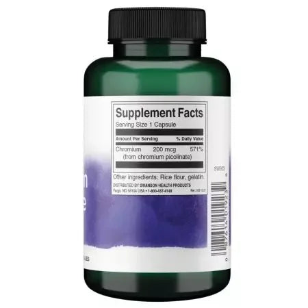 Swanson Chromium Picolinate 200mcg Capsules