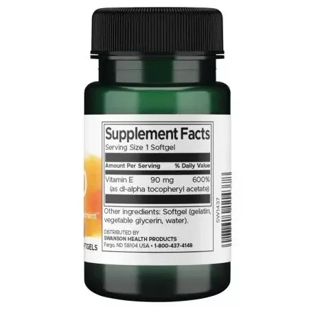 Swanson E200, 200iu 60 Softgels