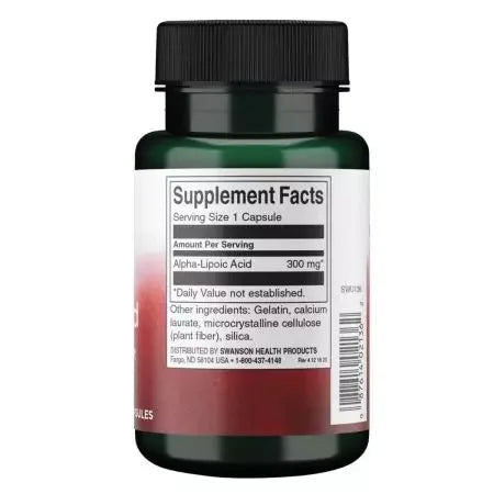 Swanson Ultra Alpha Lipoic Acid 300mg Capsules