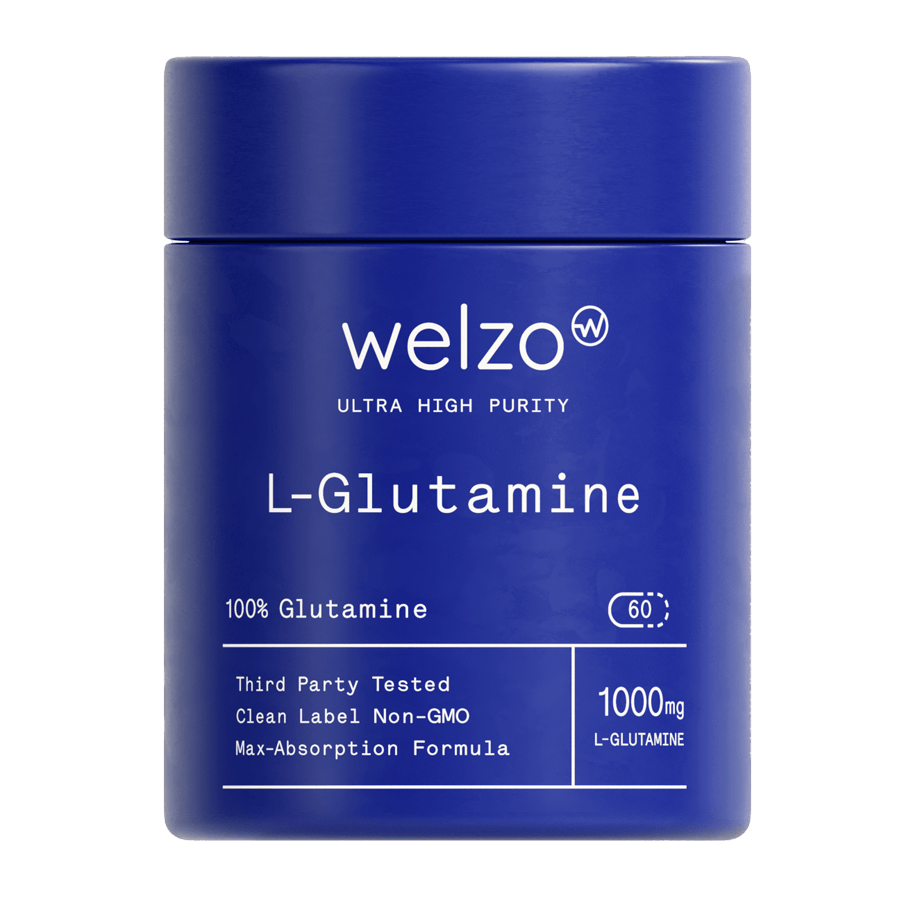 Ultra Purity L-Glutamine amino acid capsules for gut and recovery