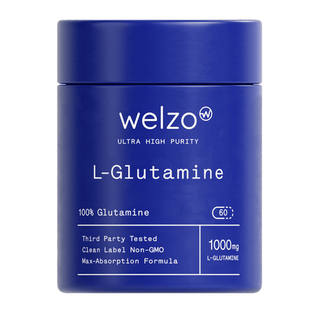 Ultra Purity L-Glutamine amino acid capsules for gut and recovery
