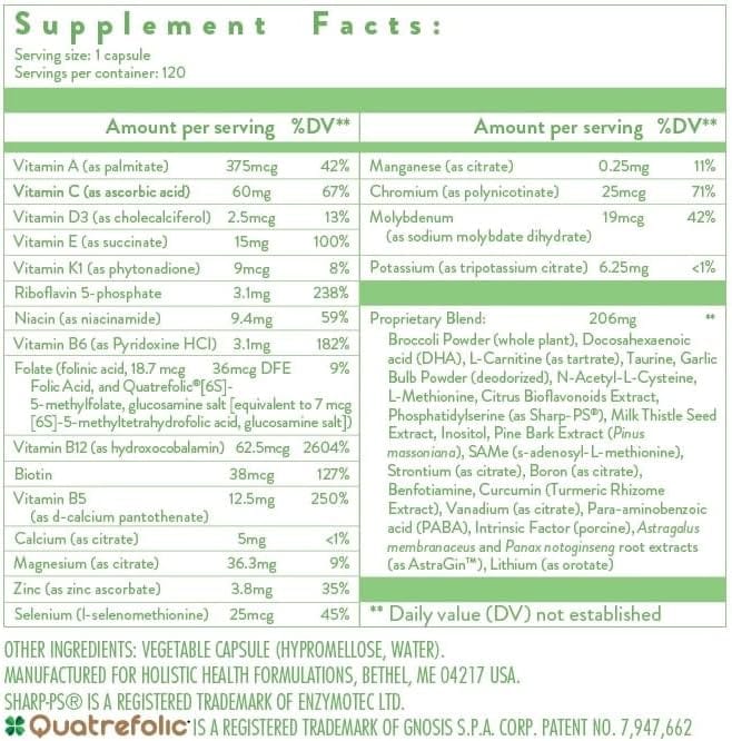 Holistic Health All in One™ Multi-Vitamin / Mineral 120 Capsules