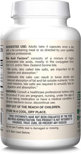 Jarrow Formulas Bile Acid Factors, 120 Capsules