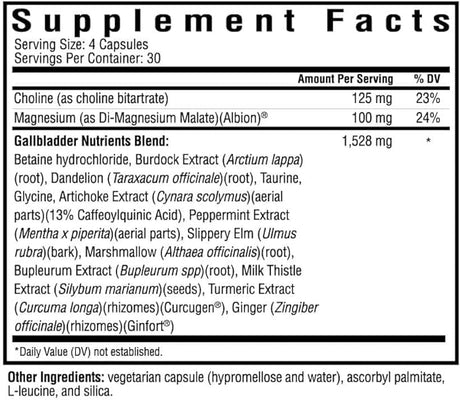 Seeking Health Gallbladder Nutrients (120 capsules)