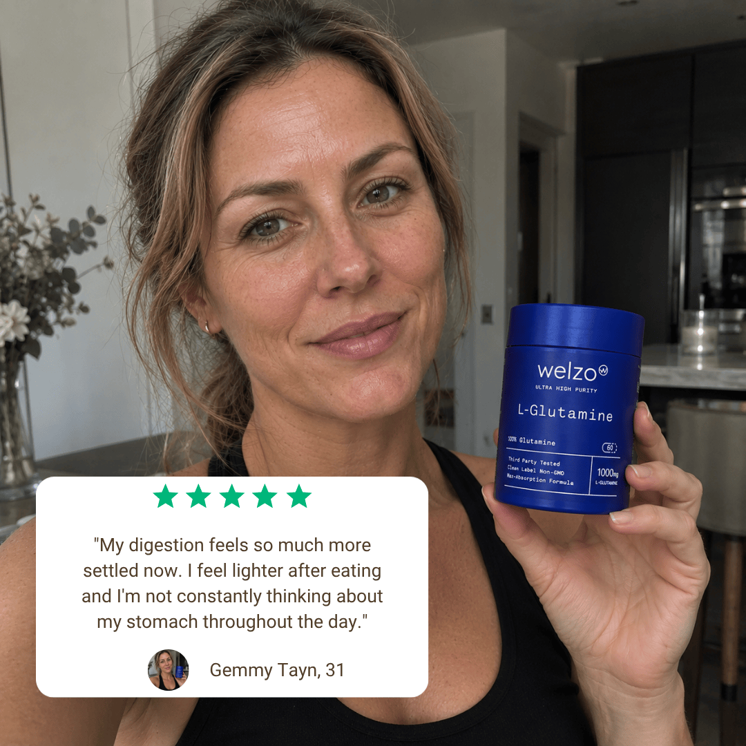 Ultra Purity L-Glutamine amino acid capsules for gut and recovery – view 7