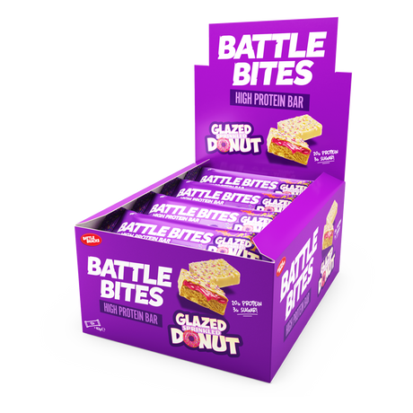 Battle Snacks Battle Bites 12x60g Glazed Sprinkled Donut