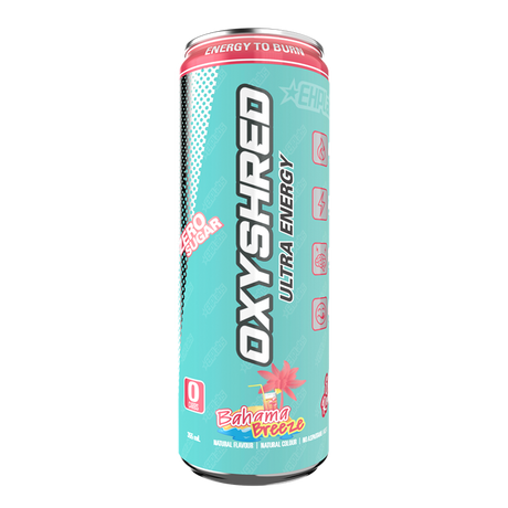 EHP Labs OxyShred Ultra Energy Drink RTD 12x355ml Bahama Breeze