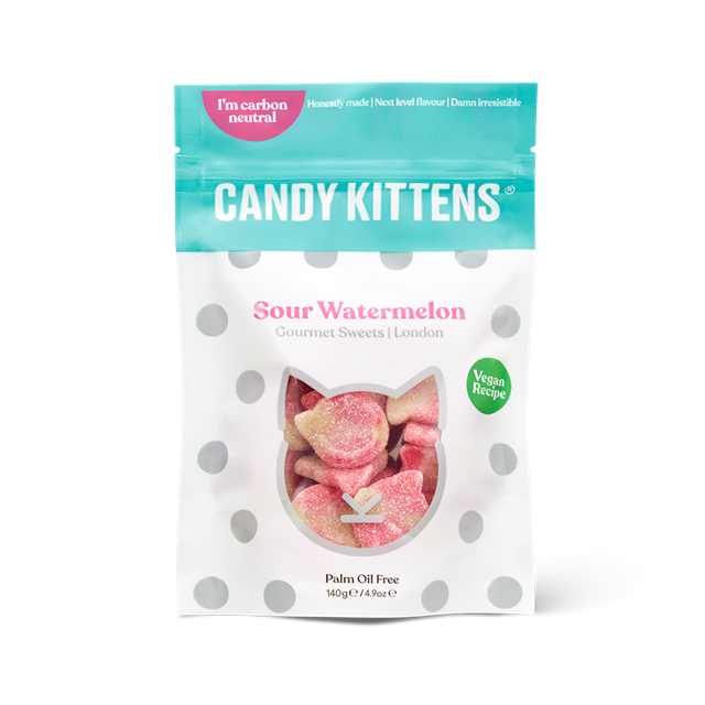 Candy Kittens 10x140g Sour Watermelon