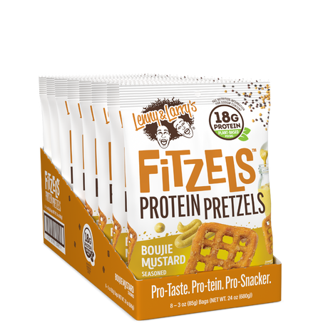 Lenny & Larry's Fitzels 8x85g Boujie Mustard