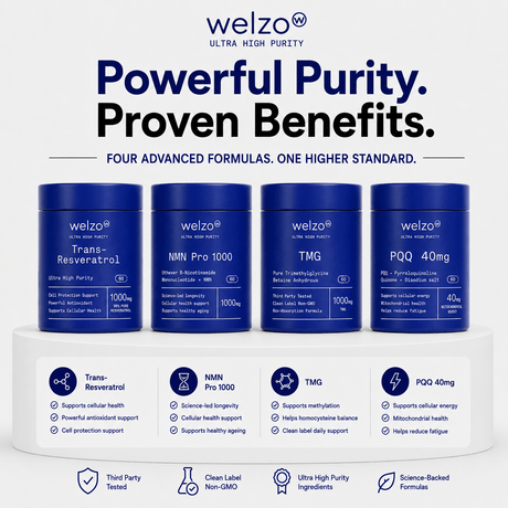 Ultra Purity Ultimate Longevity Stack NMN resveratrol TMG PQQ – view 2