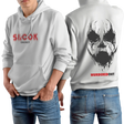 Murdered Out Shook Hoodie Large White