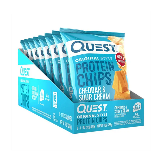 Quest Nutrition Protein Chips 8x32g Cheddar & Sour Cream