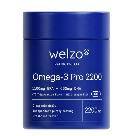 Ultra Purity Omega-3 Pro 2200 high-strength fish oil softgels