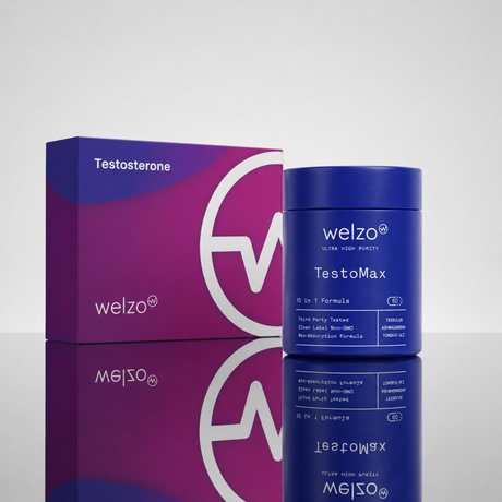 Welzo men's vitality bundle testosterone home test and TestoMax