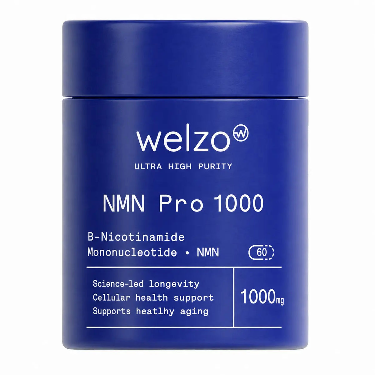 NMN Pro 1000mg Ultra Purity NAD+ supplement, 60 capsules