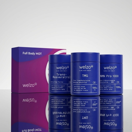 Welzo Platinum Longevity bundle full-body MOT NMN resveratrol TMG