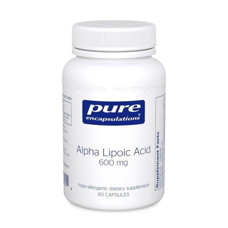 Alpha Lipoic Acid 600mg, 60 Capsules - Pure Encapsulations - welzo