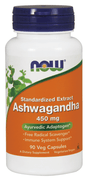 Ashwagandha 450mg, 90 Capsules - Now Foods - welzo