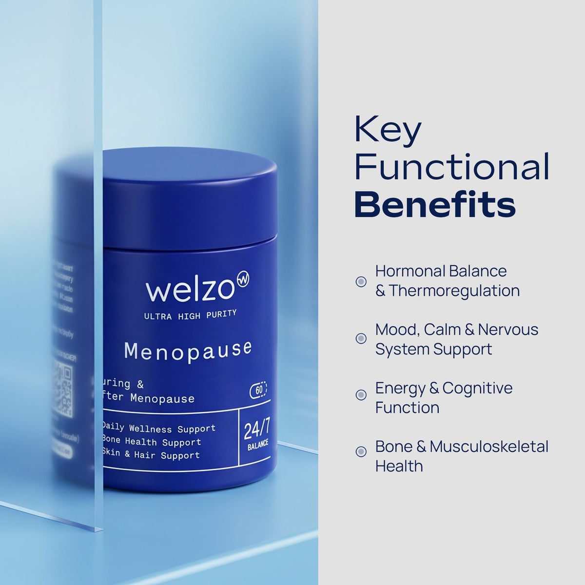 Ultra Purity menopause support daily multi-nutrient capsules – view 3