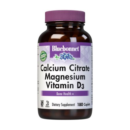 Bluebonnet Calcium Citrate Magnesium & Vitamin D3 Caplets