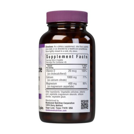 Bluebonnet Calcium Citrate Magnesium & Vitamin D3 Caplets