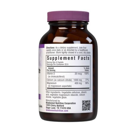Bluebonnet Calcium Citrate Magnesium & Vitamin D3 Caplets