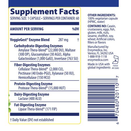 Enzymedica VeggieGest Capsules
