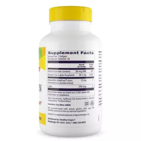 Healthy Origins Astaxanthin 4mg Softgels