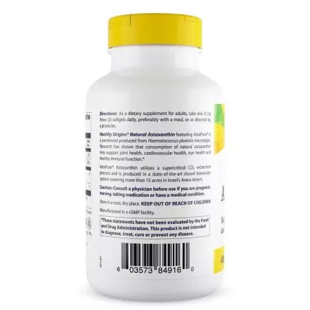 Healthy Origins Astaxanthin 4mg Softgels