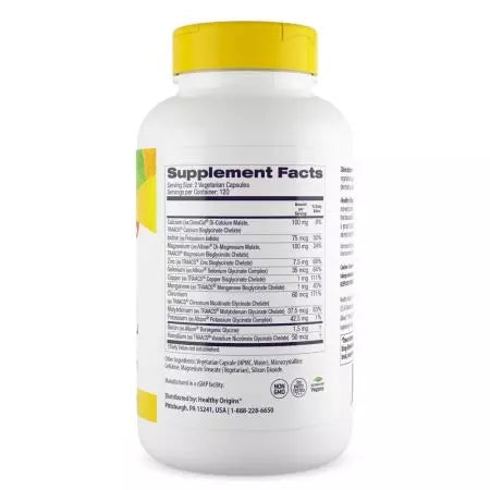 Healthy Origins Chelated Multi Mineral Veggie Capsules