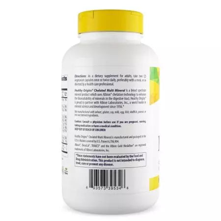 Healthy Origins Chelated Multi Mineral Veggie Capsules